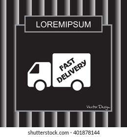 Web line icon. Fast delivery
