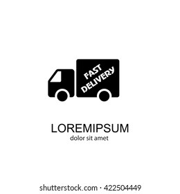 Web line icon. Fast delivery
