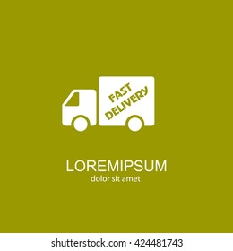 Web line icon. Fast delivery