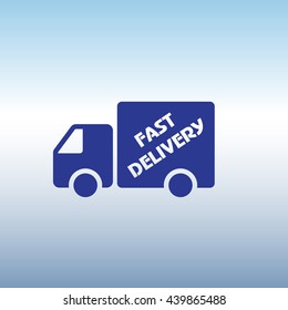 Web line icon. Fast delivery