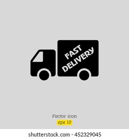 Web line icon. Fast delivery