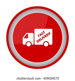 Web line icon. Fast delivery