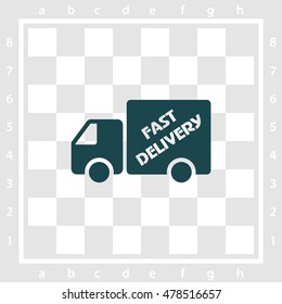 Web line icon. Fast delivery