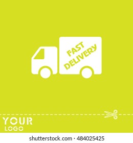 Web line icon. Fast delivery