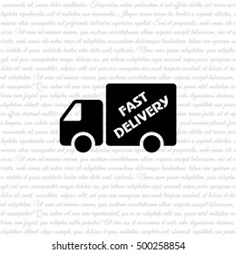 Web line icon. Fast delivery
