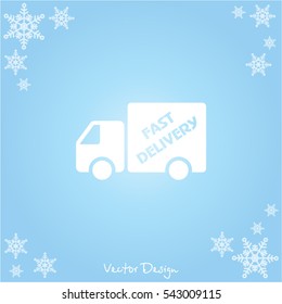 Web line icon. Fast delivery