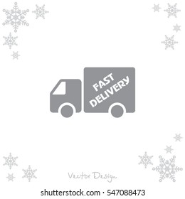 Web line icon. Fast delivery