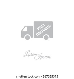 Web line icon. Fast delivery