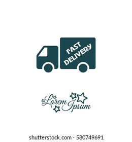 Web line icon. Fast delivery