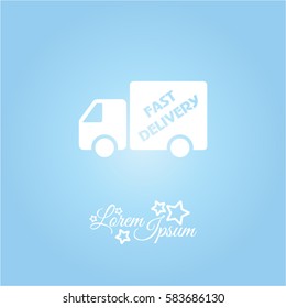 Web line icon. Fast delivery
