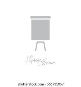 Web line icon. Flipchart, graph