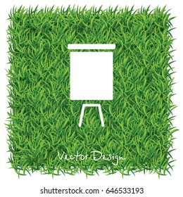 Web line icon. Flipchart, graph