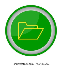 Web line icon. Folder.