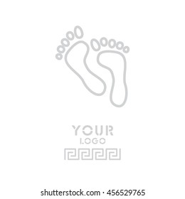 Web line icon. Foot