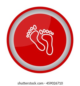 Web line icon. Foot