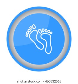 Web line icon. Foot