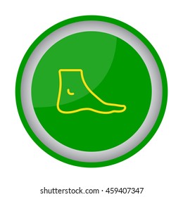 Web line icon. Foot, foot standing 