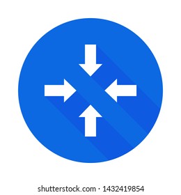 Web line icon. Four arrows