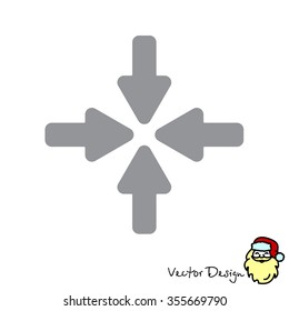 Web line icon. Four arrows