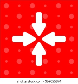 Web line icon. Four arrows