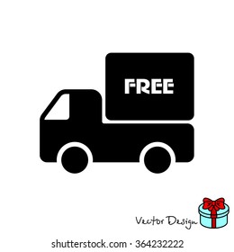 Web line icon. Free delivery