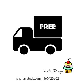 Web line icon. Free delivery