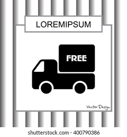 Web line icon. Free delivery