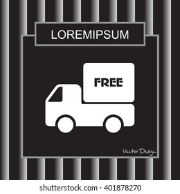 Web line icon. Free delivery