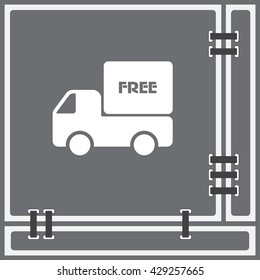 Web line icon. Free delivery