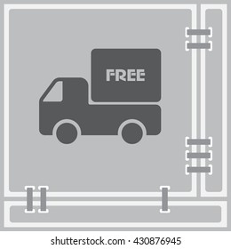 Web line icon. Free delivery