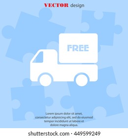 Web line icon. Free delivery
