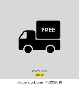 Web line icon. Free delivery