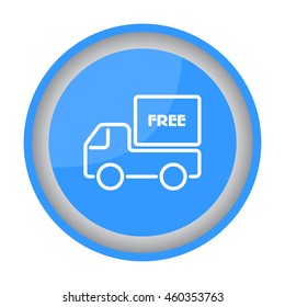 Web line icon. Free delivery