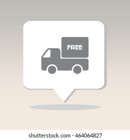 Web line icon. Free delivery
