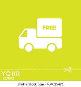 Web line icon. Free delivery
