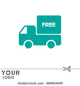 Web line icon. Free delivery
