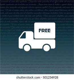 Web line icon. Free delivery