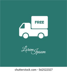 Web line icon. Free delivery