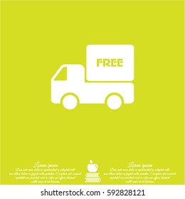 Web line icon. Free delivery