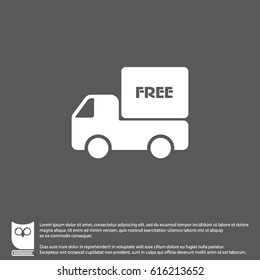 Web line icon. Free delivery
