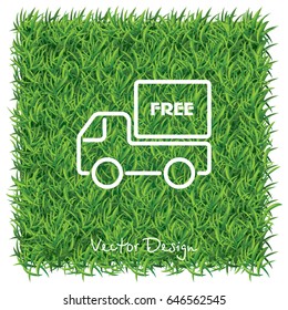 Web line icon. Free delivery