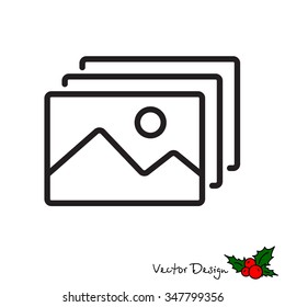 Web line icon. Gallery, design for website