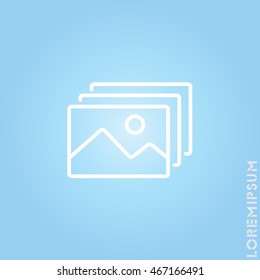 Web line icon. Gallery, design for website
