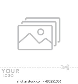 Web line icon. Gallery, design for website