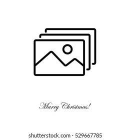 Web line icon. Gallery, design for website