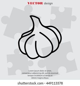 Web line icon. Garlic