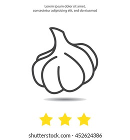 Web line icon. Garlic