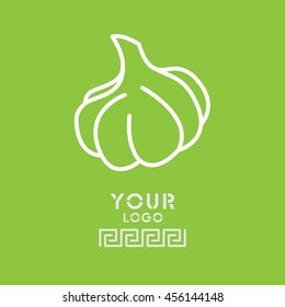 Web line icon. Garlic