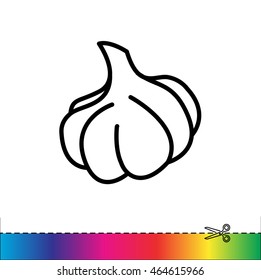 Web line icon. Garlic