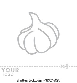 Web line icon. Garlic